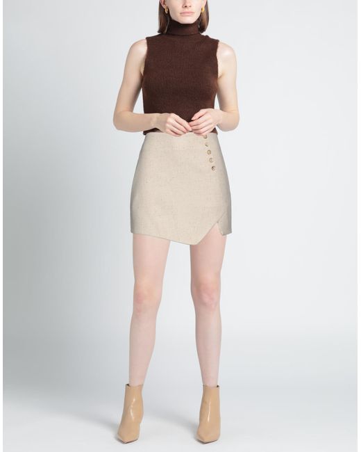 THE GARMENT Natural Mini Skirt