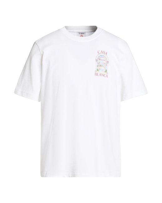 Casablanca White T-Shirt Organic Cotton for men