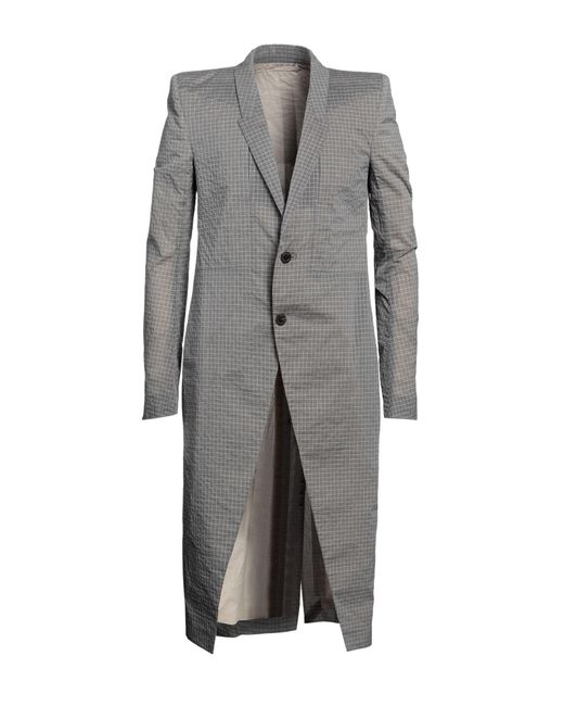 Rick Owens Gray Overcoat & Trench Coat for men