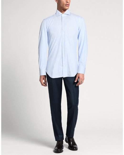 Camisa Buonamassa de hombre de color Blue