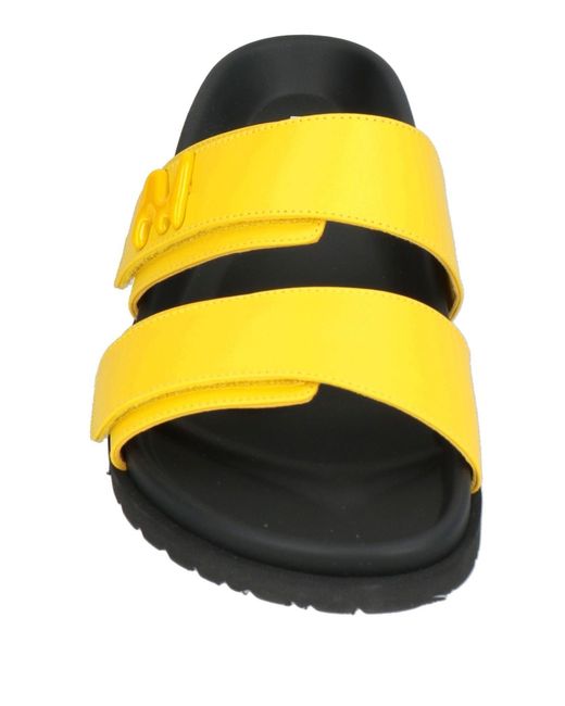 MSGM Yellow Sandals Leather