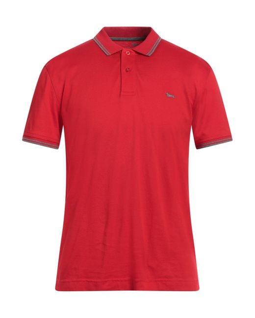 Harmont & Blaine Red Polo Shirt Cotton for men