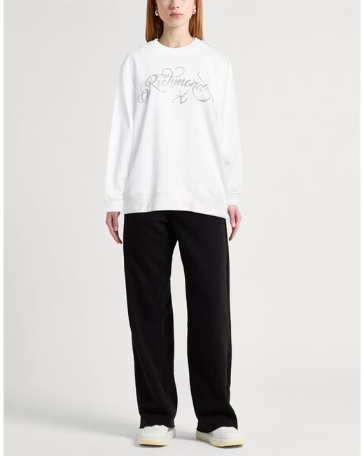 Richmond X White Sweatshirt Cotton, Polyester