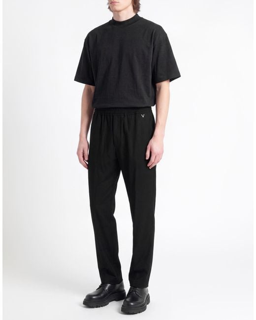 Aion Black Pants Virgin Wool, Cashmere for men