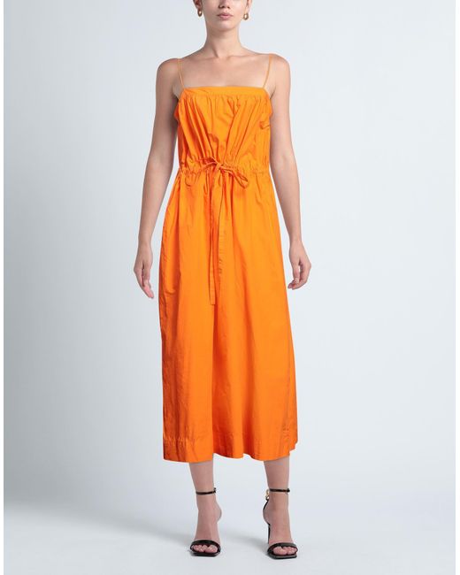 Ganni Orange Maxi Dress