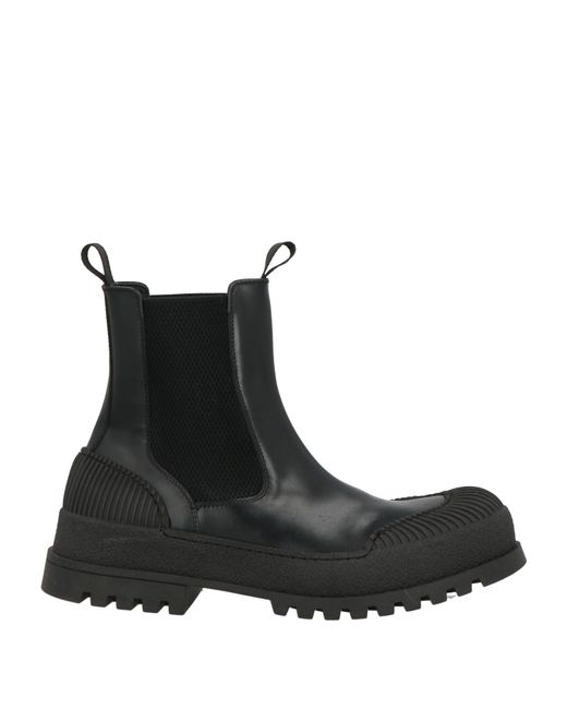 MICH SIMON Black Ankle Boots for men