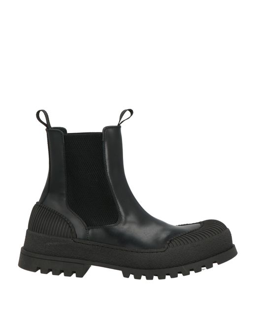 MICH SIMON Black Ankle Boots for men