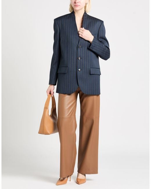 Moschino Blue Blazer Virgin Wool