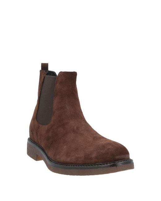Stilosophy Brown Dark Ankle Boots Soft Leather for men