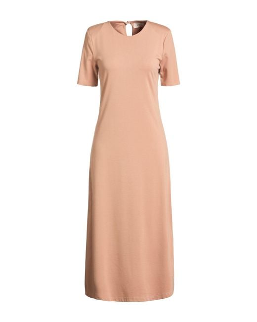ViCOLO Natural Midi Dress Viscose, Polyamide, Elastane
