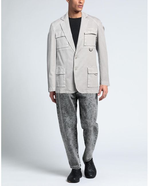 Moschino Gray Denim Outerwear for men