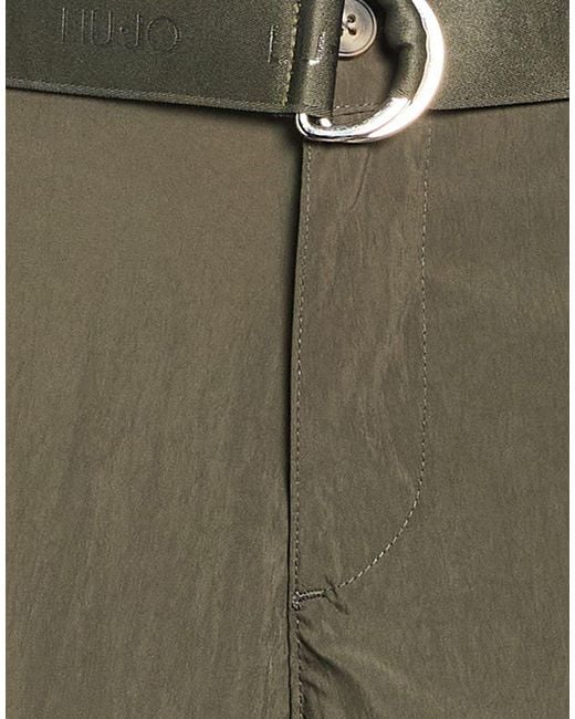 Liu Jo Green Shorts & Bermuda Shorts Polyester, Polyamide