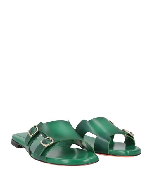 Santoni Green Sandals