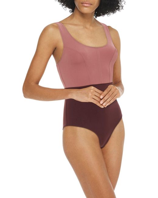 Ernest Leoty Red One-piece Swimsuit