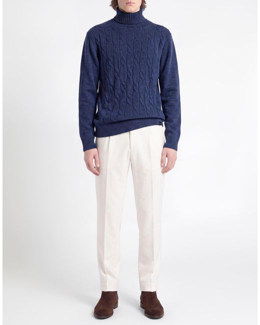 Fay Blue Turtleneck for men