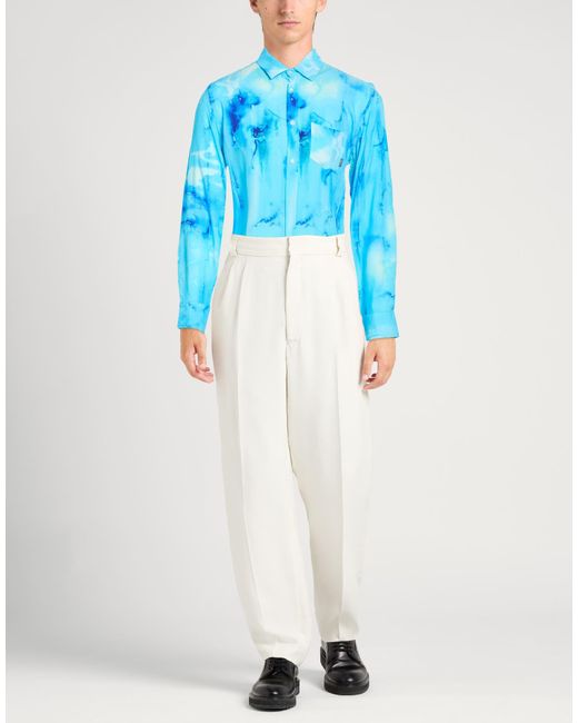 Daniele Alessandrini Blue Shirt Viscose for men