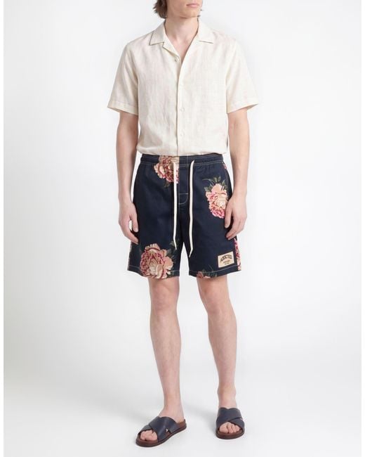 P.A.R.O.S.H. Blue P.A.R.O..H. Shorts & Bermuda Shorts Cotton, Elastane for men