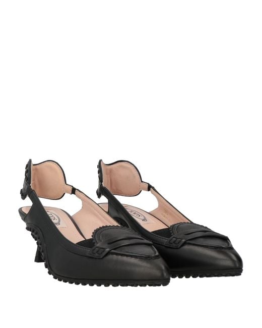 Tod's Black Pumps Leather