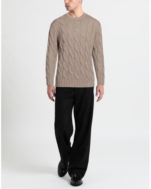 Luigi Borrelli Napoli Brown Sweater for men
