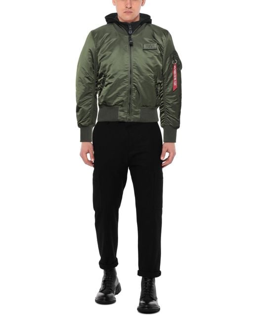 Alpha Industries Green Jacket Nylon for men