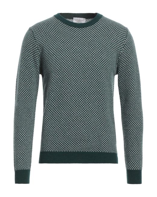 Bellwood Green Dark Sweater Virgin Wool, Nylon for men