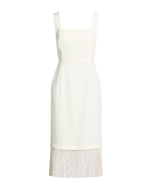 Dramée White Midi Dresses