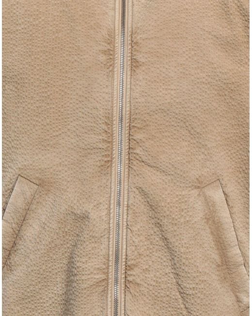 Barena Natural Sand Jacket Cotton, Elastane for men