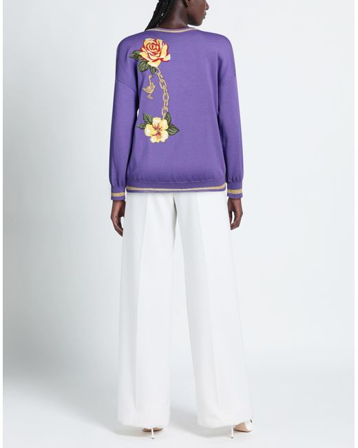 Boutique Moschino Purple Light Sweater Virgin Wool, Acrylic, Acetate, Polyamide, Polyester