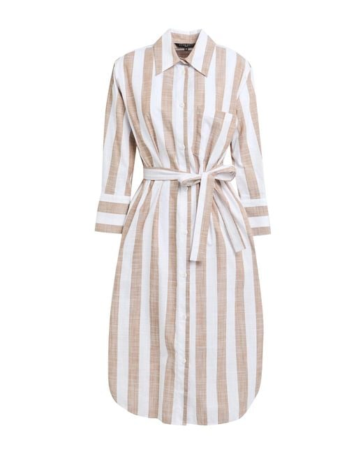 Brian Dales White Midi-Kleid