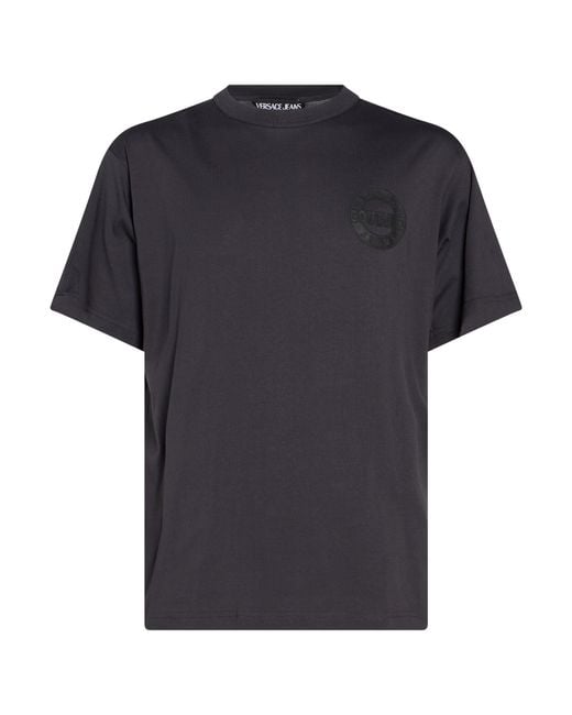 Versace Jeans Couture Black T-Shirt Cotton for men