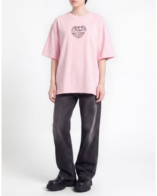Acne Pink T-Shirt Cotton
