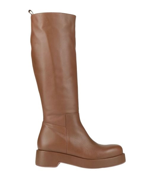 Paloma Barceló Brown Boot Leather