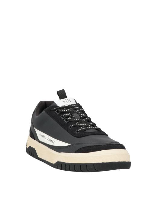ARMANI EXCHANGE Black Trainers for men