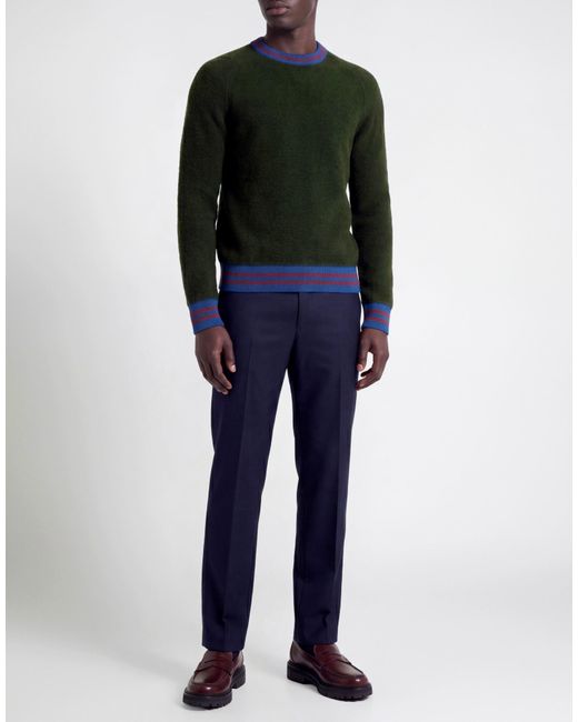 GALLIA Black Military Sweater Merino Wool, Polyamide for men