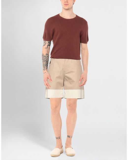 MSGM Natural Shorts & Bermuda Shorts for men