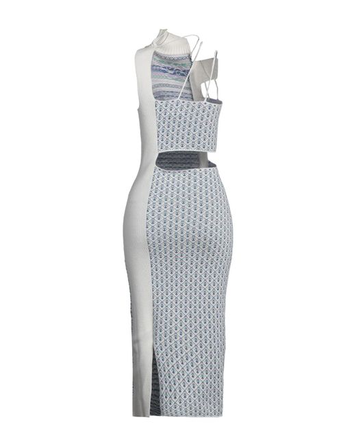 Robe midi MM6 by Maison Martin Margiela en coloris White