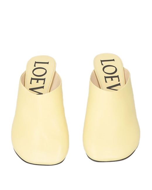 Loewe Yellow Toy Leather Mules