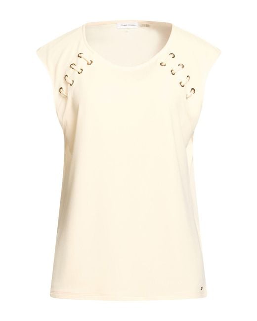 Calvin Klein Natural T-Shirt Polyester, Elastane