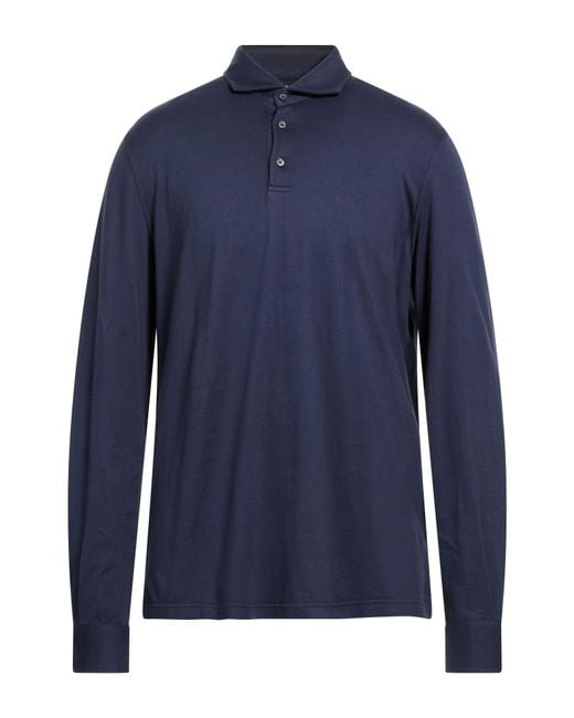 Fedeli Blue Polo Shirt for men