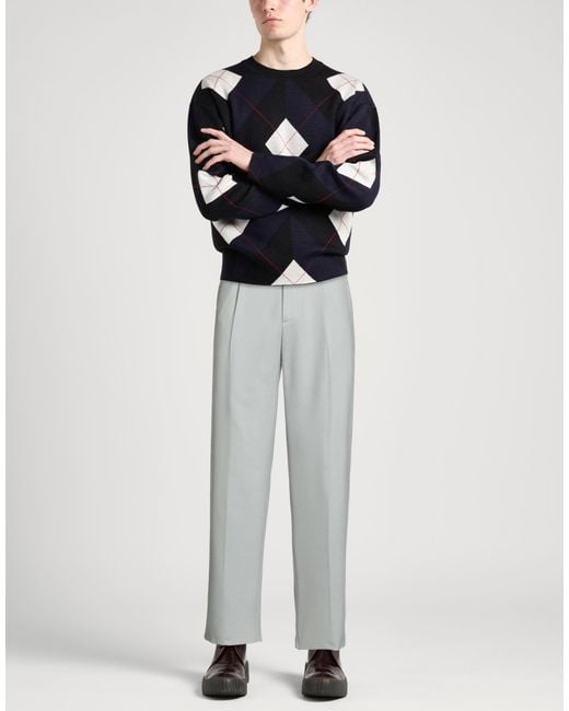 Etro Gray Light Pants Wool, Elastane for men