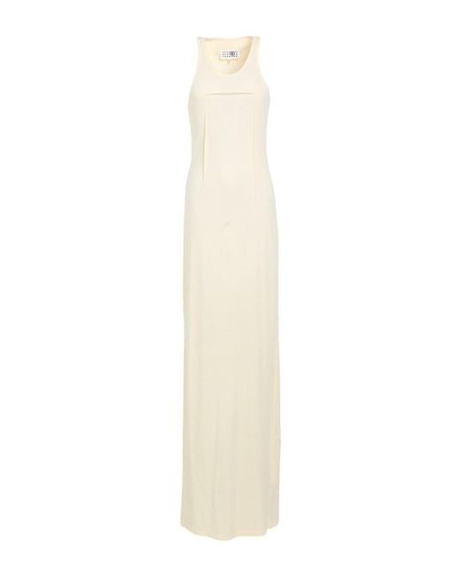 MM6 by Maison Margiela White Maxi Dress Cotton