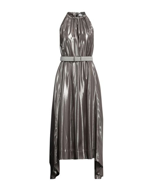 Vestito Midi di Brunello Cucinelli in Gray