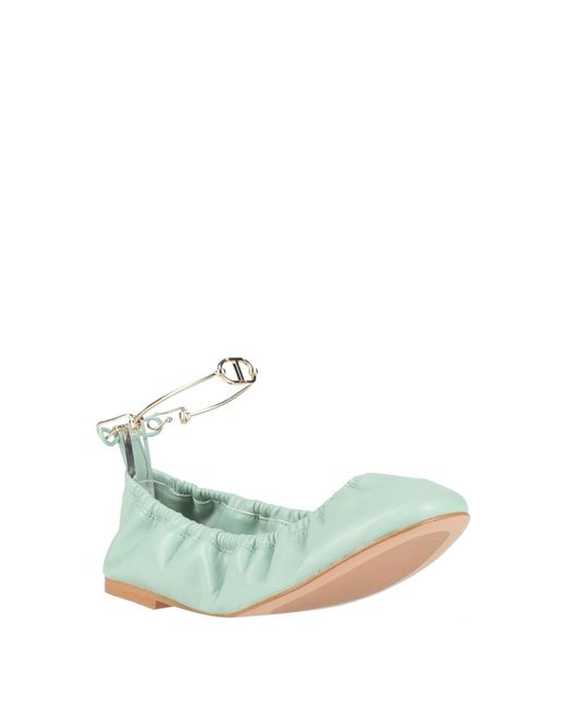 Twinset Green Ballet Flats