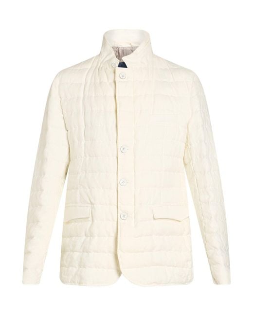 Herno White Puffer Linen for men
