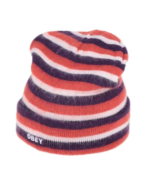 Obey Hat in Orange - Lyst