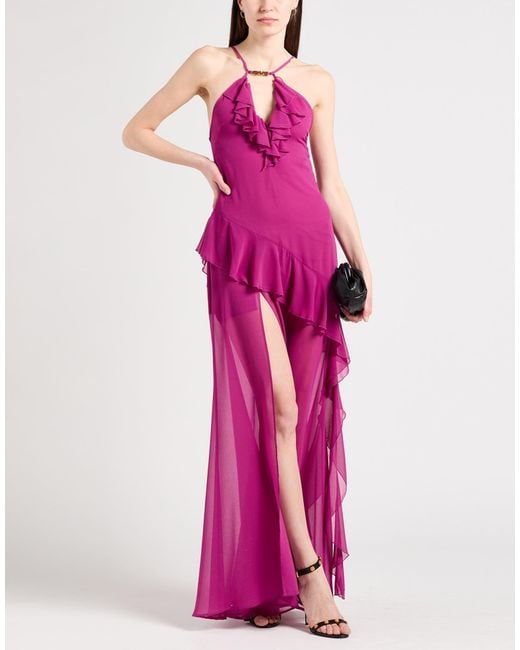 Versace Jeans Couture Pink Maxi Dress Polyester