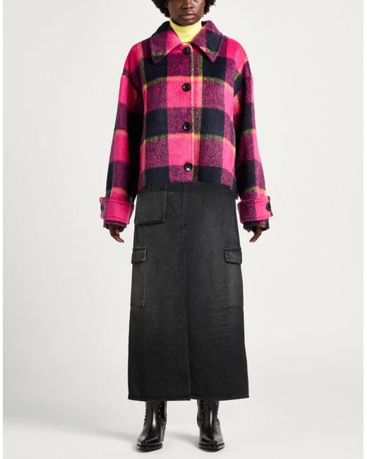 Pinko Black Denim Denim Skirt Cotton