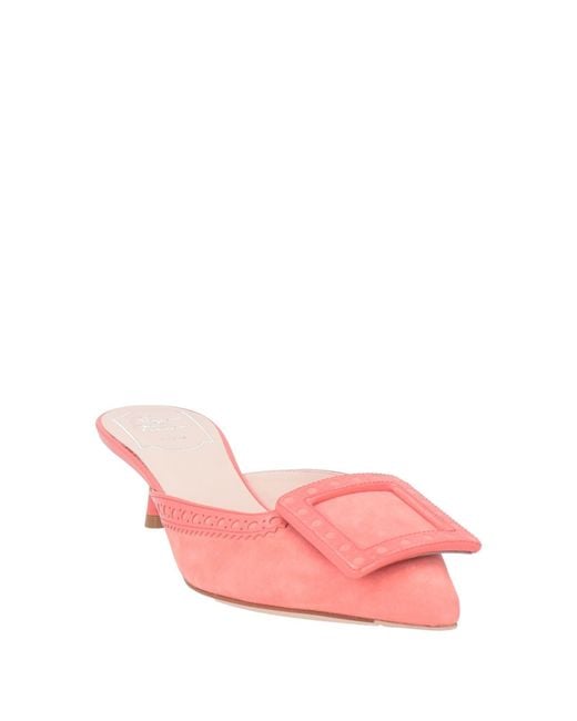 Roger Vivier Pink Mules & Clogs