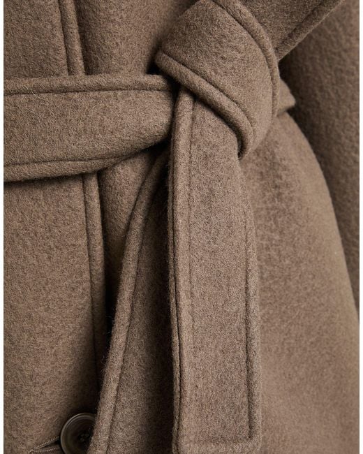 Samsøe & Samsøe Brown Coat Wool, Polyamide