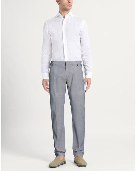Entre Amis Gray Pants Cotton, Polyester, Elastane for men